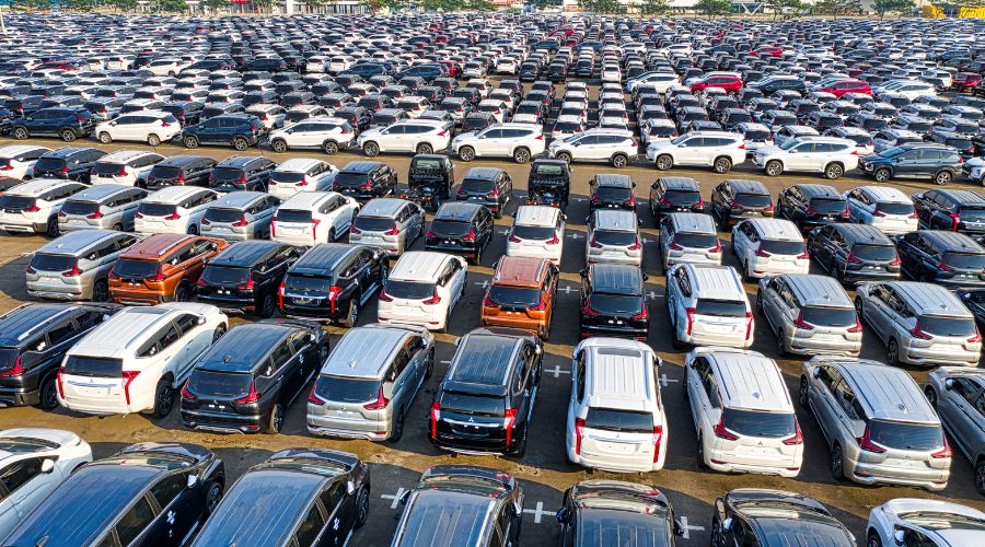 lot of cars for sale